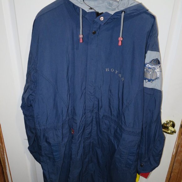 VTG Mirage First String University of Georgetown Hoyas Long Jacket XL NWT - Picture 1 of 10